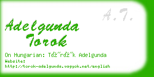 adelgunda torok business card
